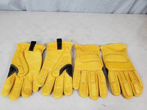 lot 183 image: 2 New Pairs of Reinforced Leather Work Gloves