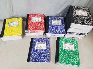 lot 186 image: 70 New Composition Notebooks
