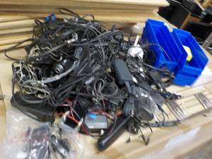 lot 96 image: Box of Storage Boxes and Cords...