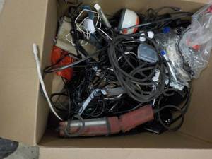 lot 100 image: Box of Misc. and Cords...