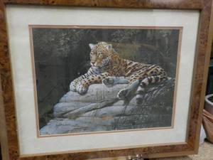 lot 116 image: Leopard Picture 20 x 24 Marked Balke ...