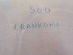 lot 44 image: Francona Blue Divided Serving Dish...