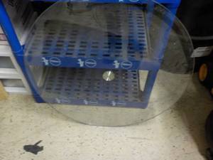 lot 151 image: 28 Diameter Glass Table Top...