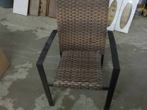 lot 189 image: Woven Patio Chair- slight damage as...