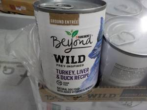 lot 246 image: 12 pack 13 oz cans Beyond Wild Dog ...
