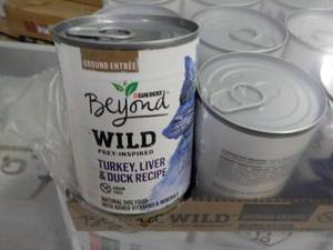 lot 247 image: 12 pack 13 oz cans Beyond Wild Dog ...