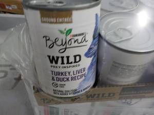 lot 250 image: 12 pack 13 oz cans Beyond Wild Dog ...