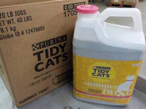 lot 265 image: 2 - 20 lb. Jugs Tide Cats Litter...