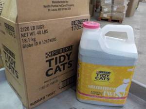 lot 268 image: 2 - 20 lb. Jugs Tide Cats Litter...