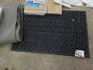 lot 271 image: Rug Pad, Welcome Mat, Tile and Pack...