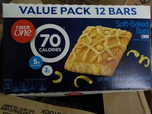 lot 285 image: 4 cases- 4 - 12 packs Fiber One Lem...
