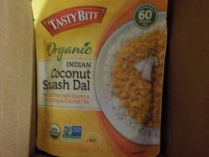 lot 292 image: 4 pkgs Tasty Bite Coconut Squash an...