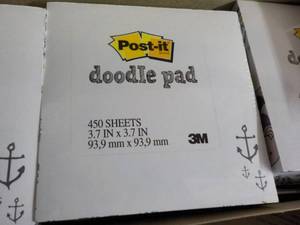 lot 298 image: Case of 24 Post It Doodle Pads...