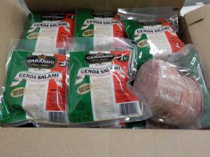 lot 330 image: 6 Frozen 16 oz Pkgs Genoa Salami...