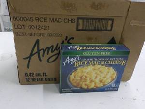 lot 332 image: Case of 12 Frozen Amys Rice Mac an...
