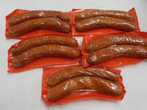 lot 346 image: 5 Frozen Pkgs Garlic Sausages...