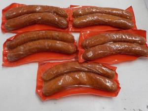lot 347 image: 5 Frozen Pkgs Garlic Sausages...