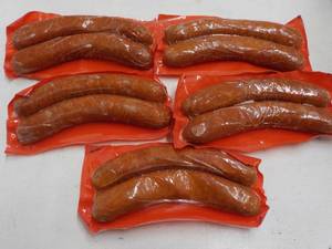 lot 348 image: 5 Frozen Pkgs Garlic Sausages...