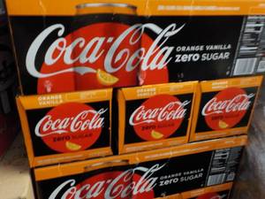 lot 353 image: 4 - 12 packs Coca Cola Orange Vanil...