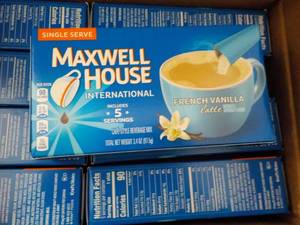lot 359 image: case of 8 Maxwell House French Vani...