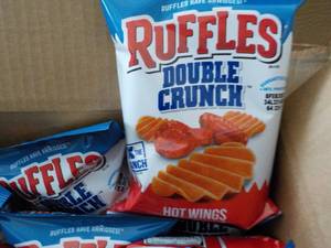 lot 396 image: Case of Ruffles Double Crunch Hot W...