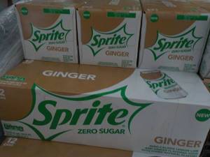 lot 397 image: 4 - 12 pack Sprite Ginger Zero Suga...
