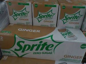 lot 399 image: 4 - 12 pack Sprite Ginger Zero Suga...