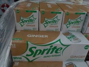 lot 400 image: 4 - 12 pack Sprite Ginger Zero Suga...