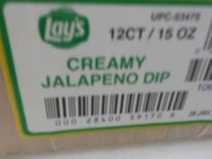 lot 403 image: 12 - 15 oz Creamy Jalapeno Dip...
