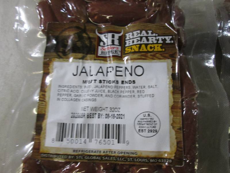(B-3) 2 Packs of Jalapeno Meat Stic...