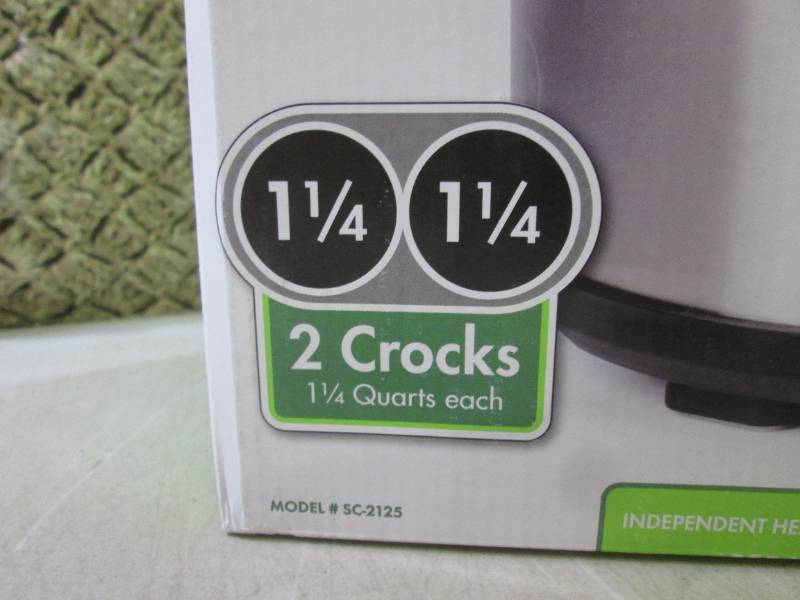 (EW6) Dual Crock Buffet Slow Cooker...