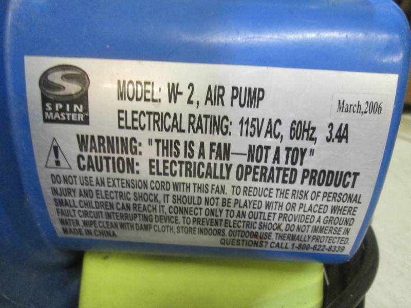 (RMC) Spin Master Air Pump Model W2 Works