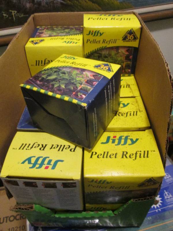 Box of Jiffy pellet refill plant starter discs