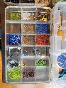 lot 146 image: Huge Glass Bead Bulk Supplies A