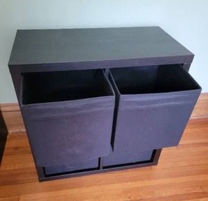 lot 7 image: Contemporary Black Cubbie Storage