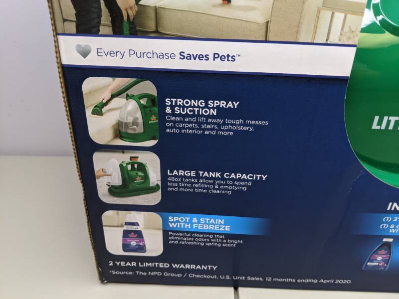 lot 38 image: New BISSELL Little Green Portable Spot and Stain Cleaner - T