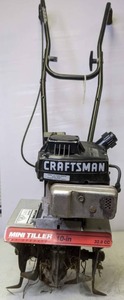 lot 153 image: Vintage Sears Craftsman Mini Tiller -B