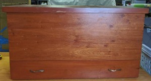 lot 181 image: Cedar Storage Chest with Bottom Drawer - N