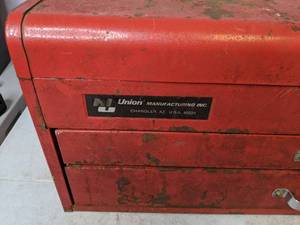 lot 221 image: Union Manufacturing Two Drawer Toolbox - B