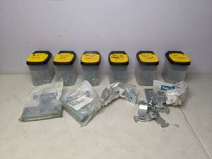 lot 171 image: Set of Fastenal Plates, Bolts, Nuts, Washers Assortment and More - N