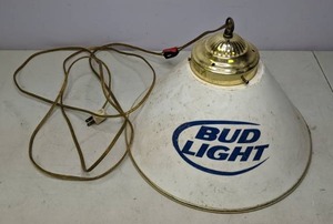 lot 245 image: Bud Light Cone Pendant Light - N