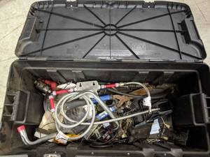 lot 327 image: MISC Tools and Portable Locking Tool Storage Bin - N