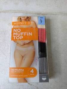 lot 316 image: Warners No Pinching No Problems Hipster 4 Pack - N