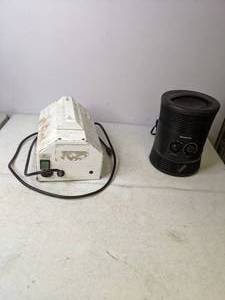 lot 320 image: Honeywell 360 Surround Space Heater and Portable Transformer - N