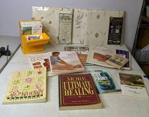 lot 388 image: Collection of Books about Massage, Healing & Health, US Maps and More - N
