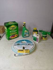 lot 396 image: Gardening Products and a NEW Gilmour Water Hose - N