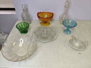 lot 416 image: Collection of Beautiful Cut Glass Serveware - N