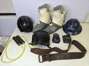 lot 359 image: Vintage Sports Equipment & Gear Helmets & Dolomite Ski Boots - N