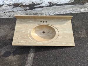 lot 446 image: Marble Sink Countertop - N