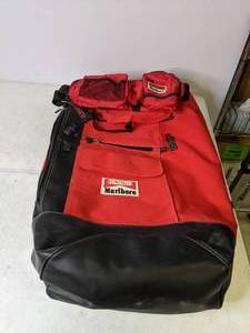 lot 466 image: Vintage Marlboro Unlimited Duffle Backpack and Fanny Pack -N